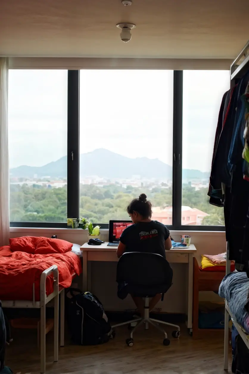 Dormitorio moderno para estudiantes en México