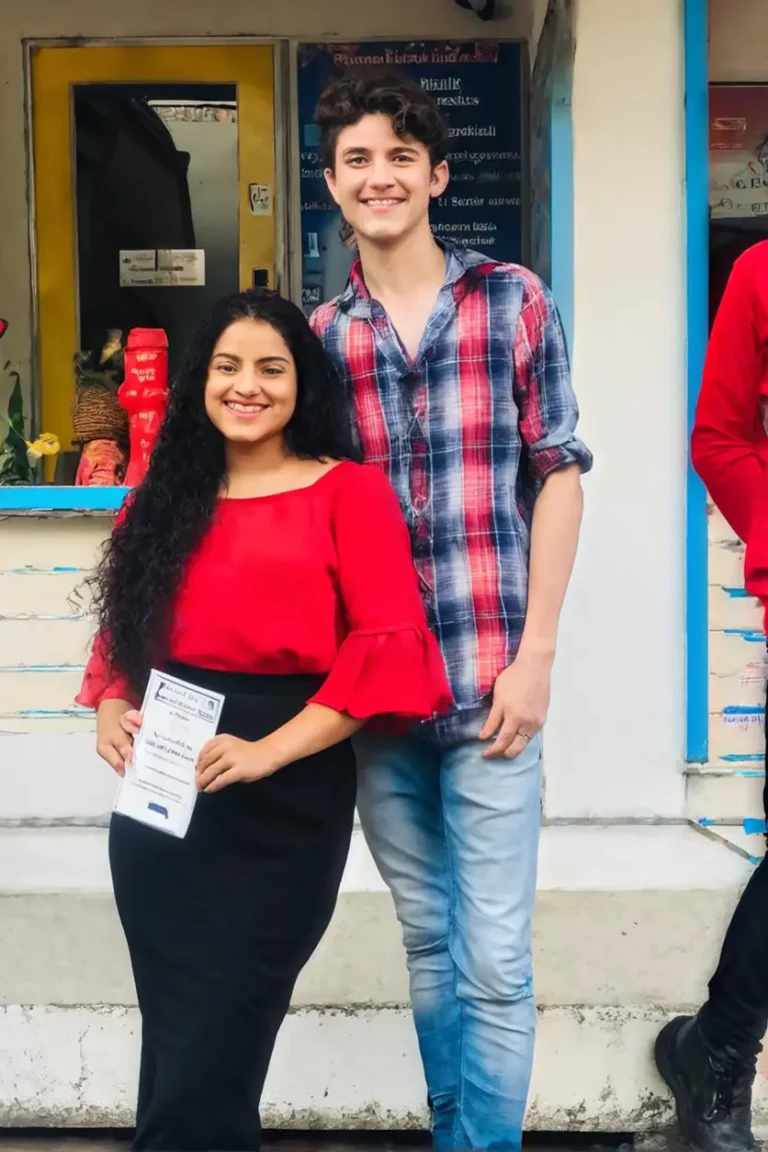 Estudiantes de diferentes nacionalidades compartiendo experiencias en un evento multicultural