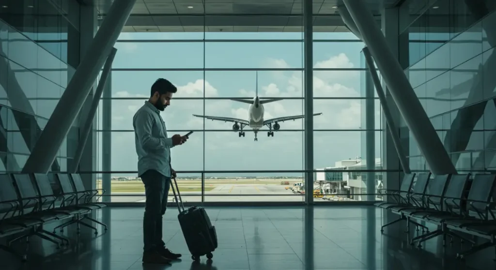 Guía de las Formas Migratorias en México: Entiende Tus Opciones 2 Forma Migratoria Múltiple digital en smartphone con avión y QR.
