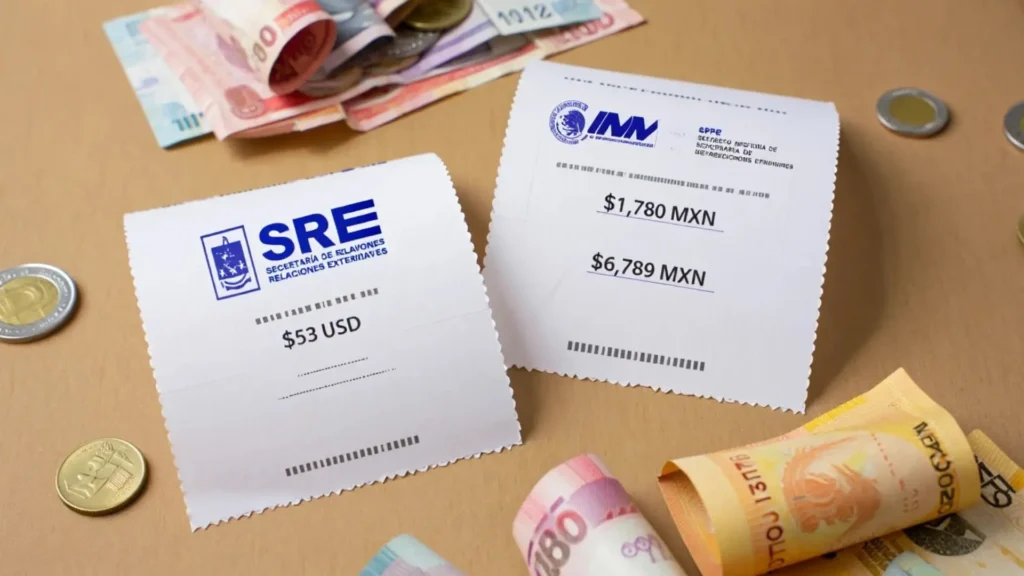 Costos del trámite de visa residente permanente México para jubilados: estimaciones 2025 de tarifas consulares (SRE) y del INM.