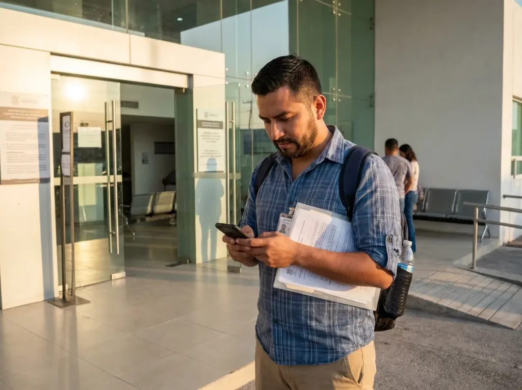 Guía de Licencia de Conducir para Extranjeros en Querétaro 5 Extranjero llegando con cita al módulo de Seguridad Vial en Querétaro para tramitar su licencia de conducir