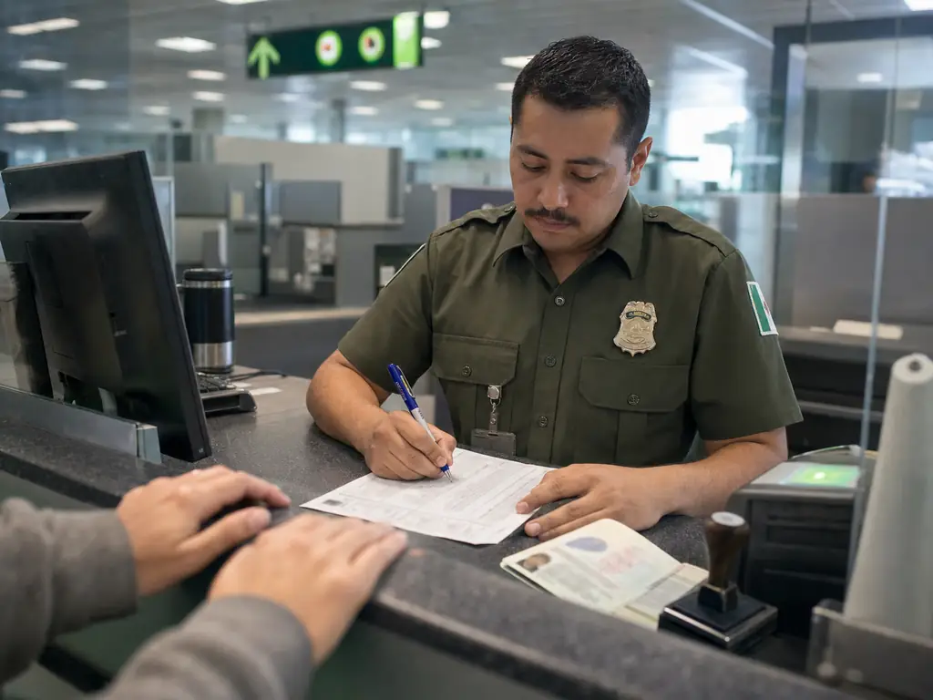 Cómo Canjear tu Visa en México en 30 Días Naturales 2 Filtros migratorios automatizados en un aeropuerto de México, punto clave del canje de visa