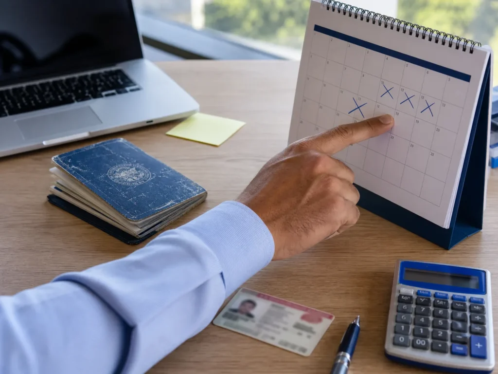 ¿Sin Tarjeta de Residente? Cómo Regresar a México 3 Mesa con tarjeta de residente vencida, pasaporte y calendario para contar los 55 días de reingreso a México