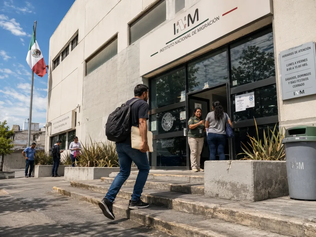 Residente Temporal a Permanente No Es Un Solo Trámite 5 Fachada de una oficina del INM donde se tramita el cambio a residente permanente