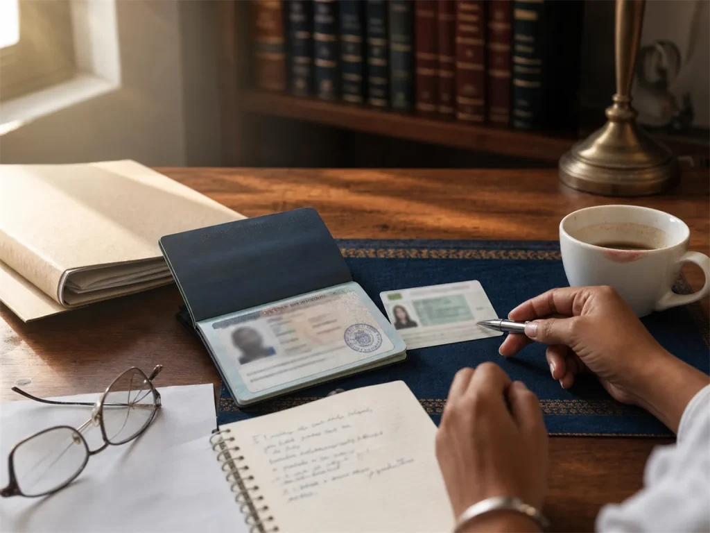 Checklist para Actualizar la Constancia de Empleador 4 Persona llenando el formato en el micrositio del INM para actualizar la constancia de empleador