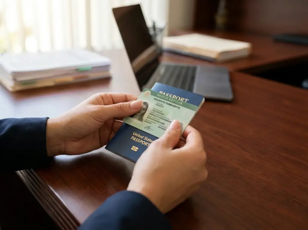 Tarjeta de residente permanente mexicana con pasaporte extranjero documento migratorio