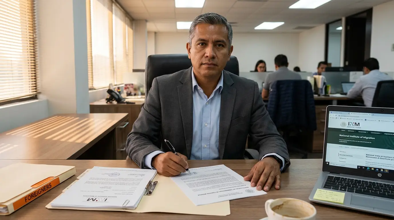 Baja del Extranjero ante el INM al Terminar Contrato
