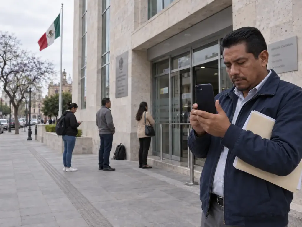 Cómo Hacer Trámites en el INM Sin Perder Tiempo 5 Entrada de una oficina de gobierno en Querétaro donde se atienden trámites en el INM con cita