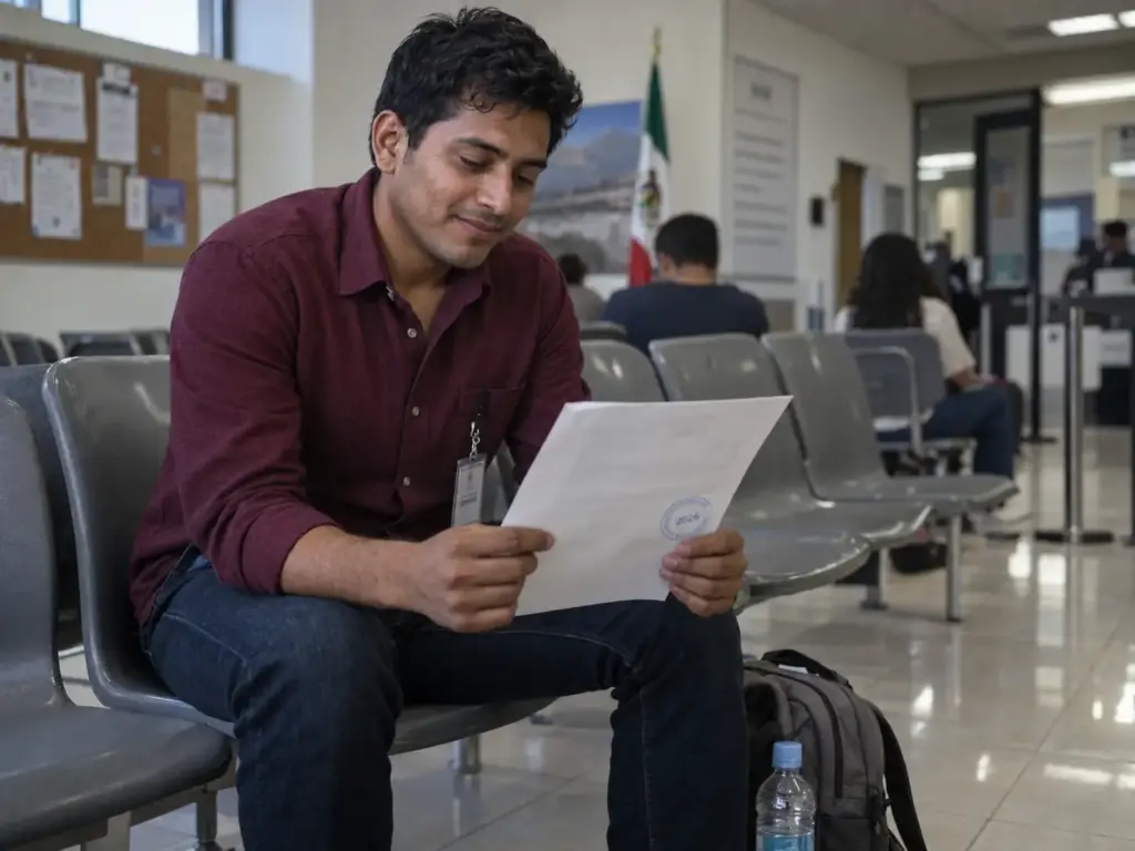 Residente Estudiante con Oferta de Empleo en México 5 Estudiante extranjero con acuse de recepción sellado esperando resolución del INM en México