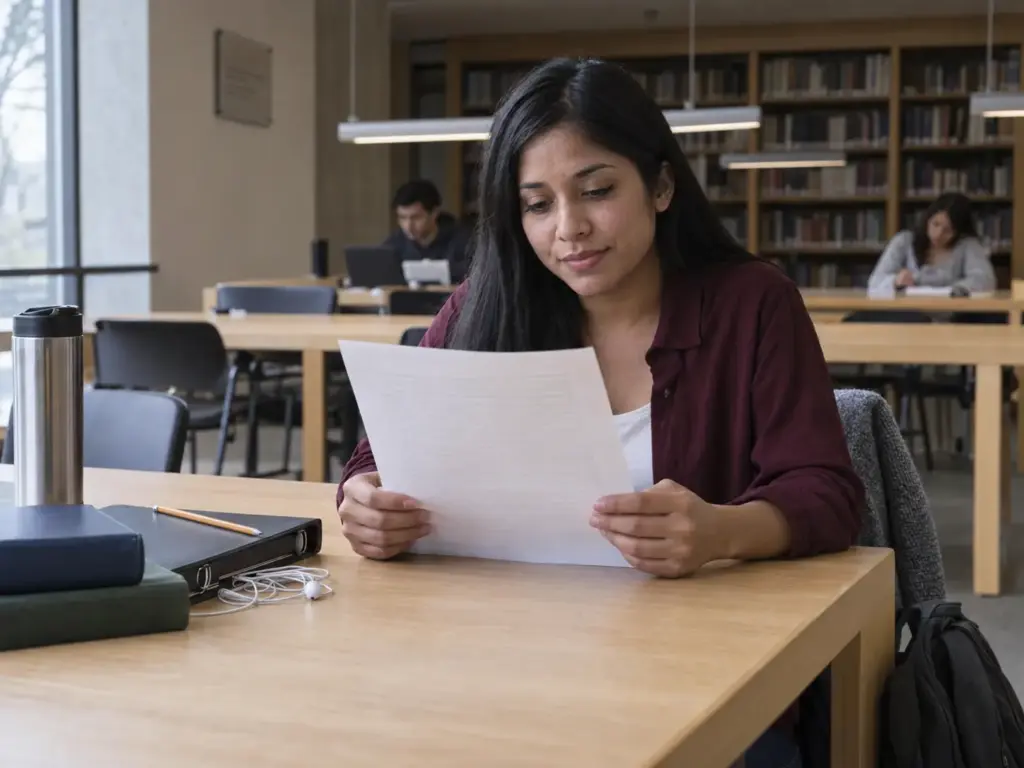 Carta de beca que exime de acreditar solvencia económica en la visa de estudiante
